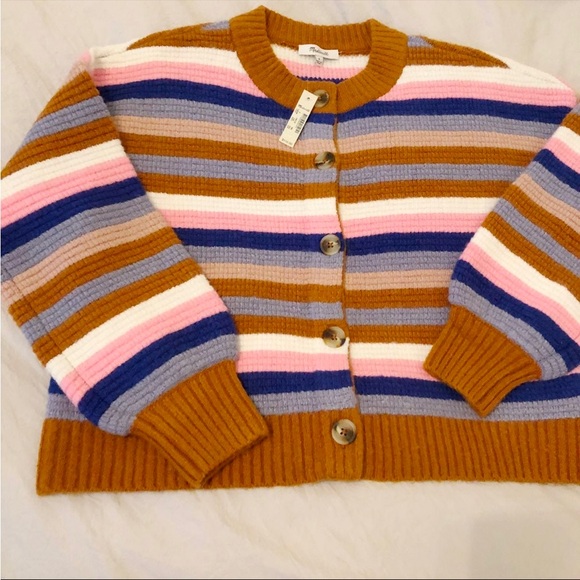 Madewell Striped Cardigan Sweater - Picture 5 of 7